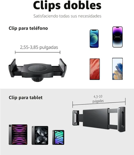 Vista 5 de Weilisi Soporte de trípode resistente para tableta de 82 pulgadas de alto, soporte de suelo con control remoto y cuello de cisne ajustable