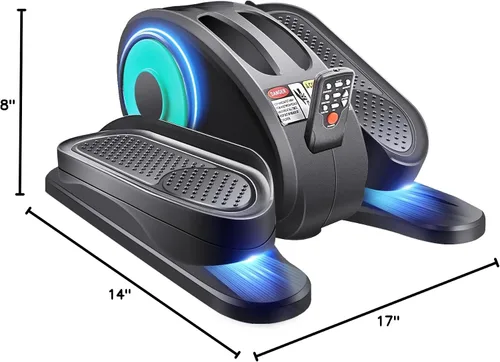 Vista 7 de ESL Under Desk Elliptical, Electric Elliptical Leg Exerciser for Seniors 12 Speed Adjustable, Quiet Elliptical Exercise Machine with Remote