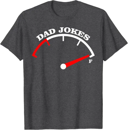 Vista 26 de Día del Padre Dad Jokes Fuel Car Pun Cargando Camiseta Padre, Negro