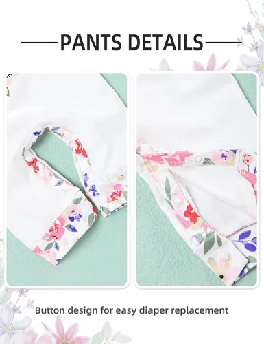 Vista 6 de Mono de manga larga con estampado floral para bebé o niña