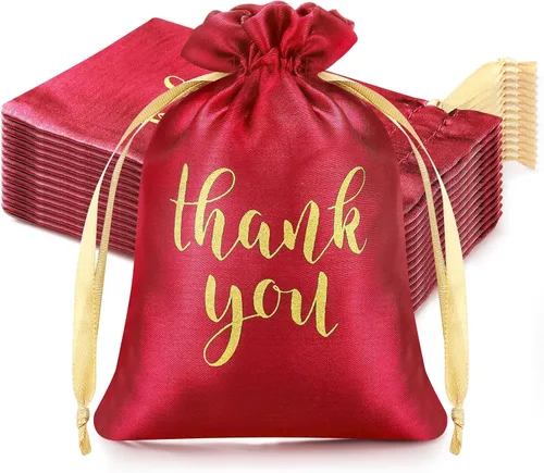Vista 17 de Sieral 50 bolsas de regalo de satén con cordón para joyas, bolsas para dulces para el día del padre, boda, baby shower, despedida de soltera, fiesta