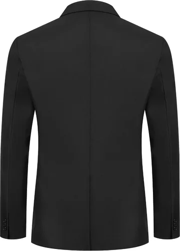 Vista 4 de Blazer casual para hombre, chaqueta de lino ajustada, chaquetas de traje para hombre, blazer casual, abrigo deportivo, trajes de lino