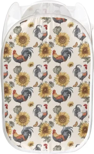 Vista 35 de AFPANQZ Cesta plegable de malla para ropa sucia, plegable, portátil, para guardar lugar para el hogar, fácil de plegar para viajes, 13.5 x 13.5 x 21