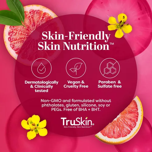 Vista 6 de TruSkin Vitamin C-Plus Super Serum - Suero facial antiarrugas antienvejecimiento con niacinamida, retinol, ácido hialurónico y ácido salicílico, 1