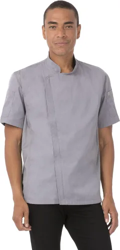 Vista 12 de Chef Works Springfield - Abrigo de chef para hombre Negro