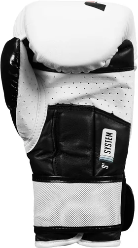 Vista 2 de Fighting Sports S2 Gel Power Sparring Guantes Blanco/Negro, 14 oz