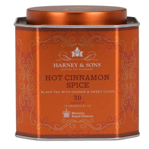Vista 2 de Harney & Sons Lata de té de especias de canela caliente + té negro de París
