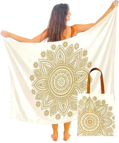Vista 26 de Boho Chic Pareo - Pareo Mandala - Cubre Traje de Baño Bikini - Vestido de Playa - Envoltura