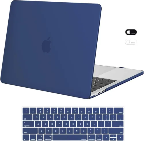 Vista 21 de MOSISO - Carcasa rígida de plástico, compatible con MacBook Pro de 13 pulgadas y cubierta para teclado y cámara web
