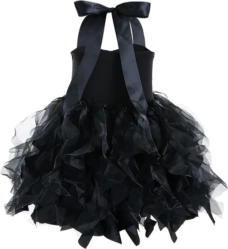 Vista 2 de Vestido tutú para niñas con lentejuelas brillantes de tul de princesa, fiesta de cumpleaños, baile de graduación, vestido deportivo para niñas