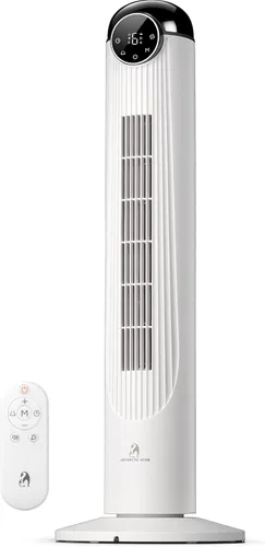 Vista 20 de Antarctic Star Ventilador de torre T36, ventilador oscilante sin aspas de 36 pulgadas con control remoto, 6 velocidades y 4 modos, pantalla LED
