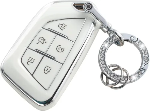 Vista 15 de YO&YOYE Funda para Llavero de TPU con Anillo para Llaves