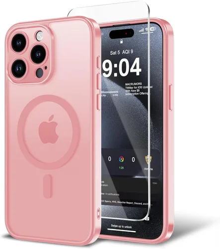 Vista 31 de Funda para iPhone 11 con protector de pantalla, compatible con MagSafe, ultra delgada, translúcida, mate, a prueba de golpes, color negro