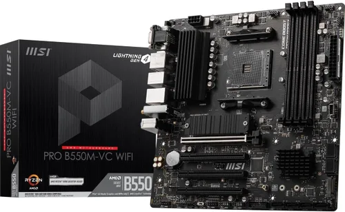 Vista 7 de MSI B550M PRO-VDH ProSeries Placa base