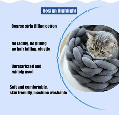 Vista 3 de Hilo para tejer con los brazos para hilo grueso, ganchillo tubular gigante para hacer mantas DIY, tejido a mano con nudos trenzados, manta lavable