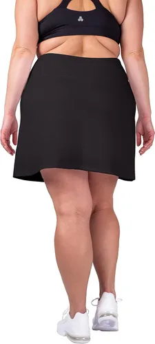 Vista 6 de Inerzia Paquete de 2 faldas pantalón de talla grande para mujer, falda pantalón activa de cintura alta, faldas de golf y tenis para mujer
