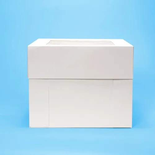 Vista 2 de 3 juegos de cajas para tartas de 10 x 10 x 8 pulgadas con tablas, cajas de panadería para pasteles
