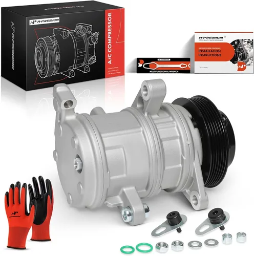 Vista 10 de A-Premium Compresor de aire acondicionado de CA con embrague compatible con Jeep Grand Cherokee 2005-2007, Commander 2006-2007 y Dodge Durango