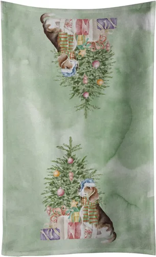 Vista 63 de Caroline's Treasures Toalla de cocina Christmas English Bulldog #2, 15 X 28, multicolor