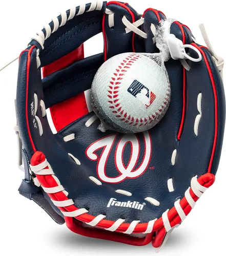 Vista 17 de Franklin Sports MLB Youth Teeball Glove and Ball Set - Kids Baseball and Teeball - Perfect First Kids Glove - 9.5