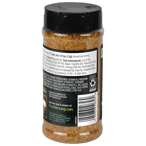 Vista 2 de Frontier Co-op Mezcla nutricional de levadura Nacho Spice con vitamina B12, 7.30 onzas, para palomitas de maíz, aperitivos, pasta y sopa
