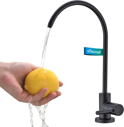 Vista 20 de VFAUOSIT - Grifo de cocina con rociador extraíble, grifo de fregadero de cocina sin plomo, níquel cepillado, acero inoxidable, arco alto, extracción