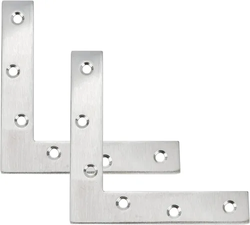 Vista 9 de Soporte plano L Soportes de ángulo recto 3.150 in x 3.150 in - Paquete de 15