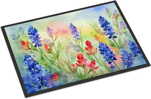 Vista 53 de Caroline's Treasures DAC1621MAT - Felpudo con diseño de camelia en acuarela de 18 x 27 pulgadas, tapete para puerta delantera, para interiores