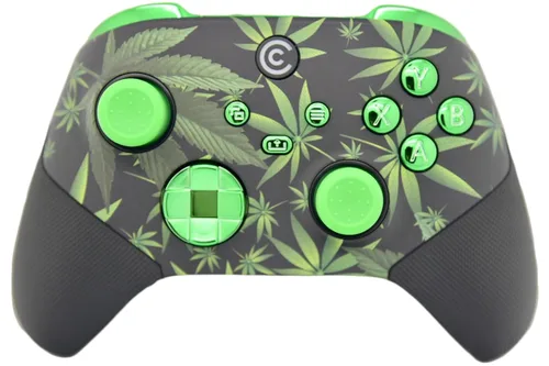 Vista 2 de Custom Controllerzz Pro Series Custom Wireless Controller for Xbox Series XS, Xbox One, & PC - Multiple Designs Available (Weeds)