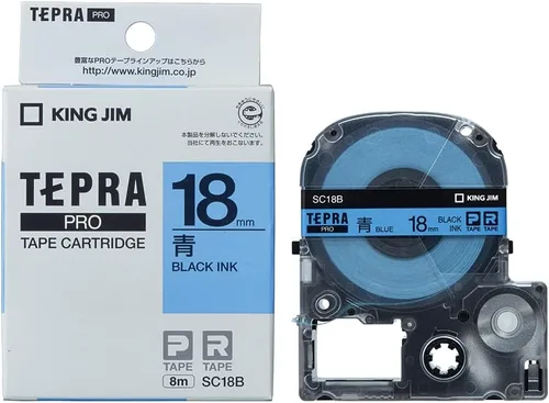 Vista 19 de King Jim Tepra PRO SC6B Color Label 0.236 in Cartucho de cinta azul