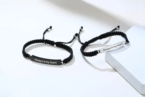 Vista 21 de Pulsera de urna personalizada para cenizas, recuerdos de joyería de cremación para mujeres y hombres, pulsera ajustable de cuerda tejida hecha a