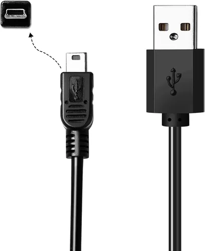 Vista 3 de Cargador de energía y cable de datos para calculadoras Texas Instruments, cable de carga de 5 pies para calculadoras gráficas TI-84 Plus CE, Plus C