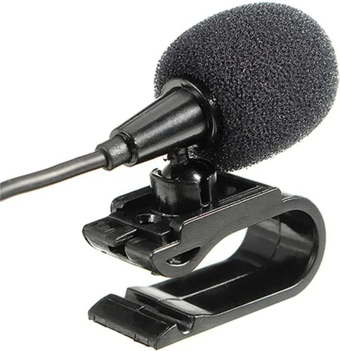 Vista 6 de Micrófono de coche de 0.138 in, micrófono para unidad principal de vehículo GPS habilitado para DVD, micrófono de audio estéreo con cable de 9.8 ft