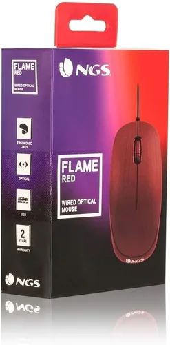 Vista 6 de NGS pcs71601flamer - Ratón óptico, color rojo
