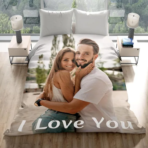 Vista 2 de inkArts Mantas personalizadas con foto, manta personalizada con mi propia foto, mantas personalizadas con imagen, regalos personalizados