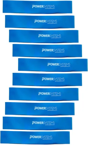 Vista 8 de Power Systems Versa Loops Commercial Grade Resistance Bands 10 Pack Color Coded Exercise Loop Bands for Strength Training Physical Therapy Home Gym