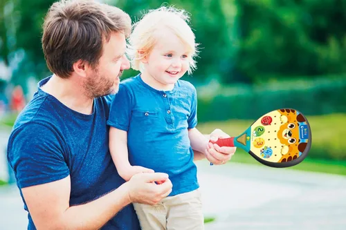 Vista 7 de Baby Padel Educational Racket with Light Sounds and Detection from 12 Months
