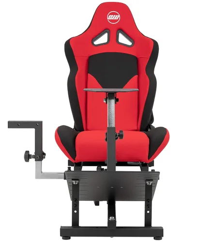 Vista 8 de OpenWheeler GEN3 Racing Wheel Simulator Stand Cockpit Red on Black, Video Game Controller, Fits All Logitech G923, G920, Thrustmaster, Fanatec