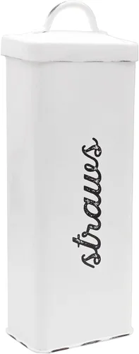 Vista 11 de AuldHome Design Recipiente de Café de Loza Esmaltada Negra; Almacenamiento de Café de Estilo Casa de Campo Moderno para Cocina