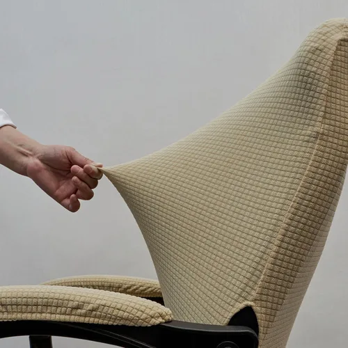 Vista 7 de Melaluxe Funda para silla de oficina con fundas para reposabrazos, funda elástica universal para silla de escritorio, fundas para silla