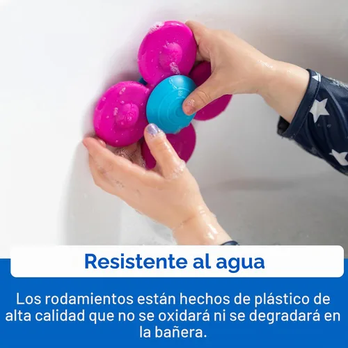 Vista 6 de Fat Brain Toys Whirly Squigz, giradores de silicona y juguetes de succión para niños de 10 meses en adelante