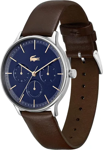 Vista 2 de Lacoste Reloj de cuarzo Club para hombre, Marrón