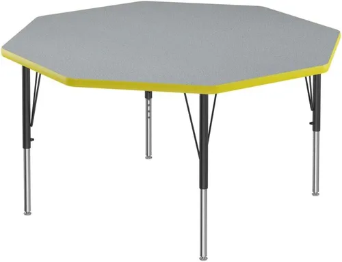Vista 26 de Correll Mesa rectangular de actividades para el aula de 24 x 48 pulgadas, altura ajustable (19 a 29 pulgadas), parte superior de granito gris, borde