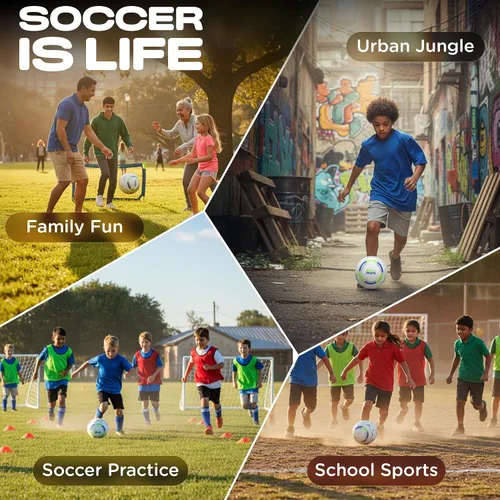 Vista 8 de Eco Sports Soccer Ball, Size 3, 4, & 5 PVC Free, Recycled TPU Material, Long Air Retention for Practice & Games BPA Free Non Toxic, Better Balls