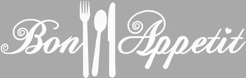 Vista 8 de Bon Appetit - Calcomanías de vinilo para cocina, azulejo, tenedor, cuchara, adhesivo de vinilo para cafetería, cafetería, tienda, restaurante, sala