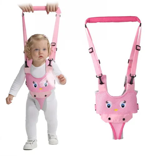 Vista 8 de IULONEE Andador de bebé, arnés de mano para niños pequeños, ayudante, cinturón protector, para actividades infantiles, ajustable, de pie, ayudante