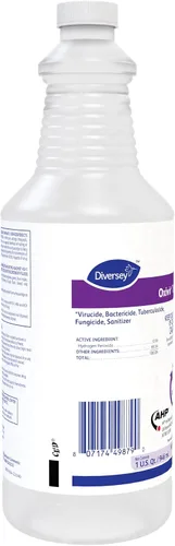 Vista 5 de Oxivir Diversey 4277285 Tb Limpiador desinfectante líquido, peróxido de hidrógeno acelerado de grado hospitalario AHP, listo para usar, 32 onzas
