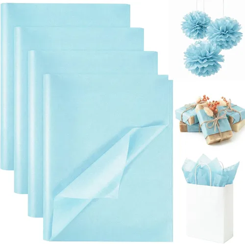 Vista 14 de Koogel 330 hojas de papel de seda, papel de seda multicolor de 14 x 10 pulgadas para bolsas de regalo, vacaciones, cumpleaños, manualidades
