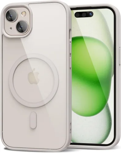 Vista 11 de oakxco Funda magnética transparente compatible con Magsafe, bonita funda delgada y transparente de poliuretano termoplástico no amarillenta, carcasa