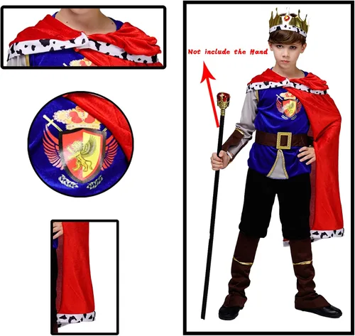 Vista 6 de Disfraz de príncipe medieval para niños